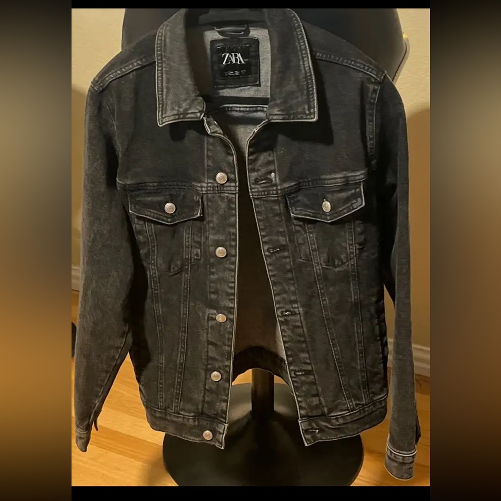 Zara  M oversize black jeans jacket